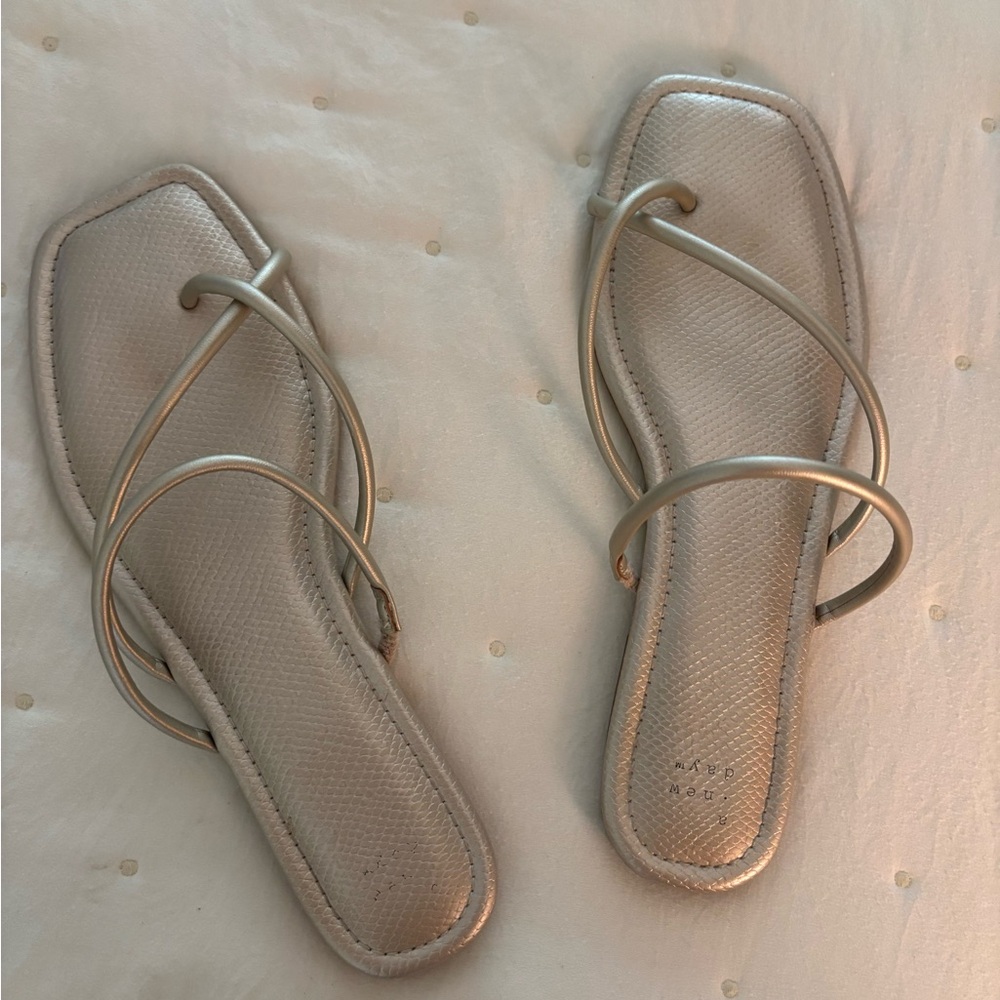 A New Day Gold Sandals